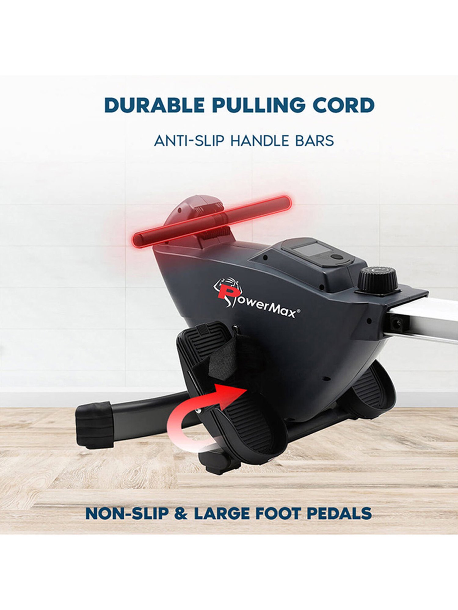 PowerMax Fitness RH-200 Rowing Machine (Black)