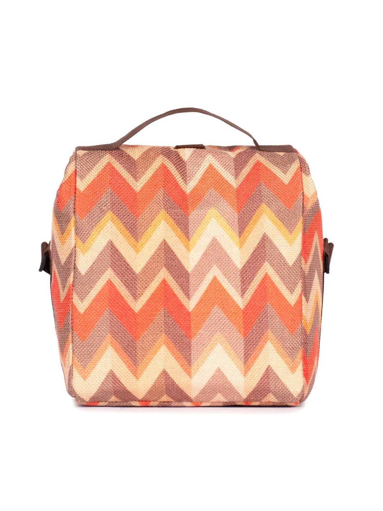 ZOUK Orange Woven Handbag