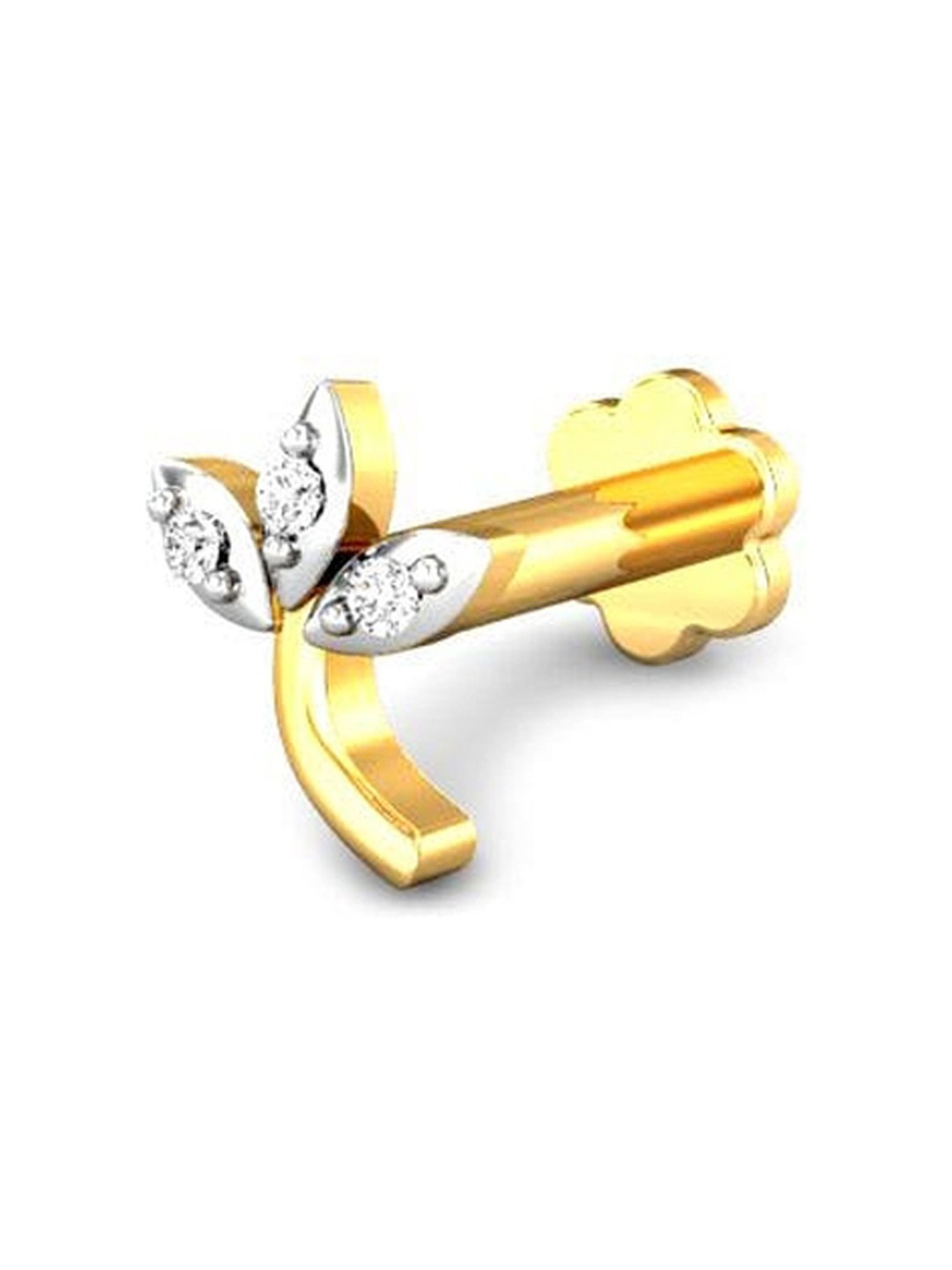 Malabar Gold and Diamonds 18 kt Gold & Diamond Nosepin