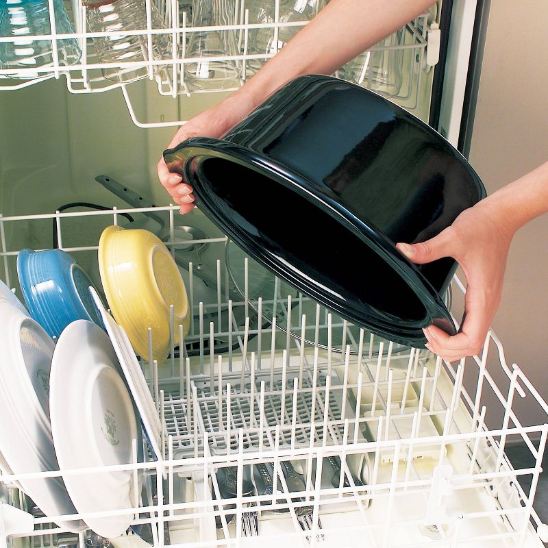 Crock Pot 6qt Manual Slow Cooker - Black/Stainless Steel