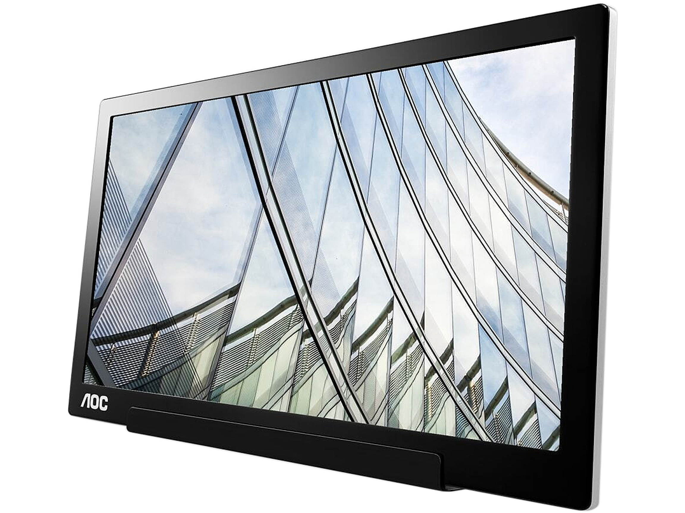 AOC 15.6" I1601C 1920 x 1080 FHD IPS USB-C Tilt Pivot WLED Backlight Portable Monitor
