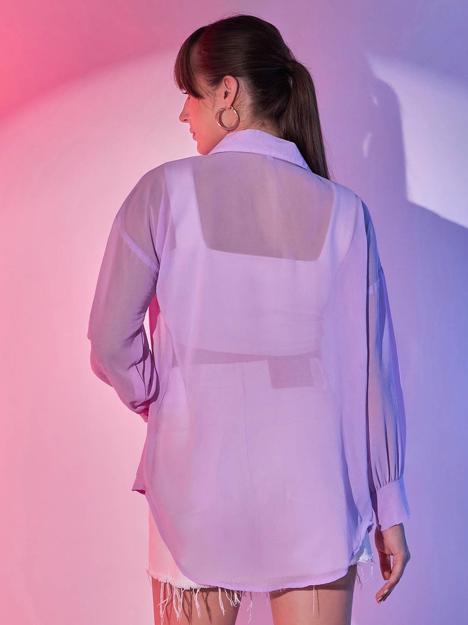 BUYNEWTREND Purple Shirt