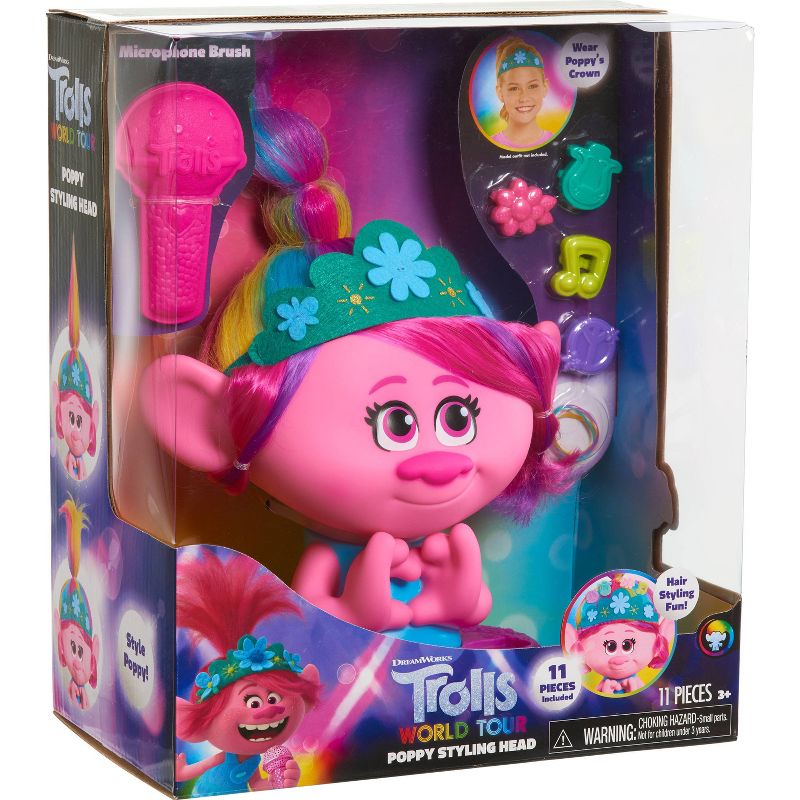 Trolls World Tour Poppy Styling Head