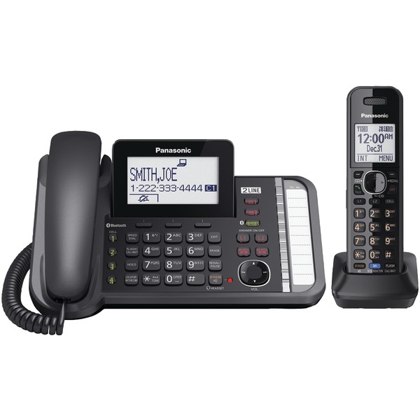 DECT 6.0 1.9 GHz Link2Cell(R) 2-Line Digital Corded/Cordless Phone (1 Handset)