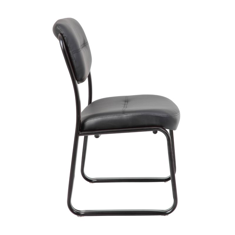 Sled Base Guest Chair Black - Boss