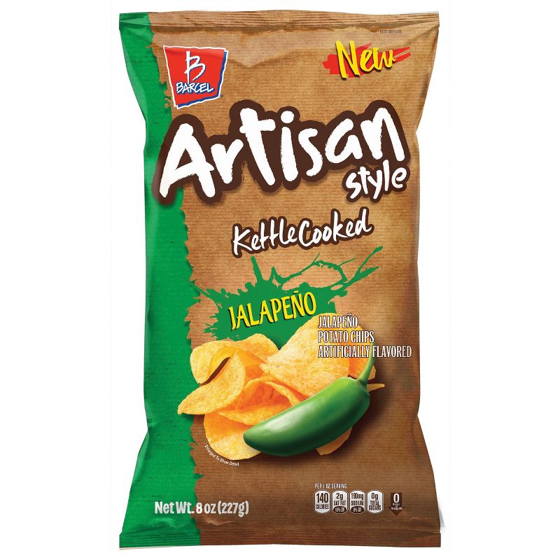 Barcel Artisan Style Jalapeno Kettle Cooked Chips - 8oz