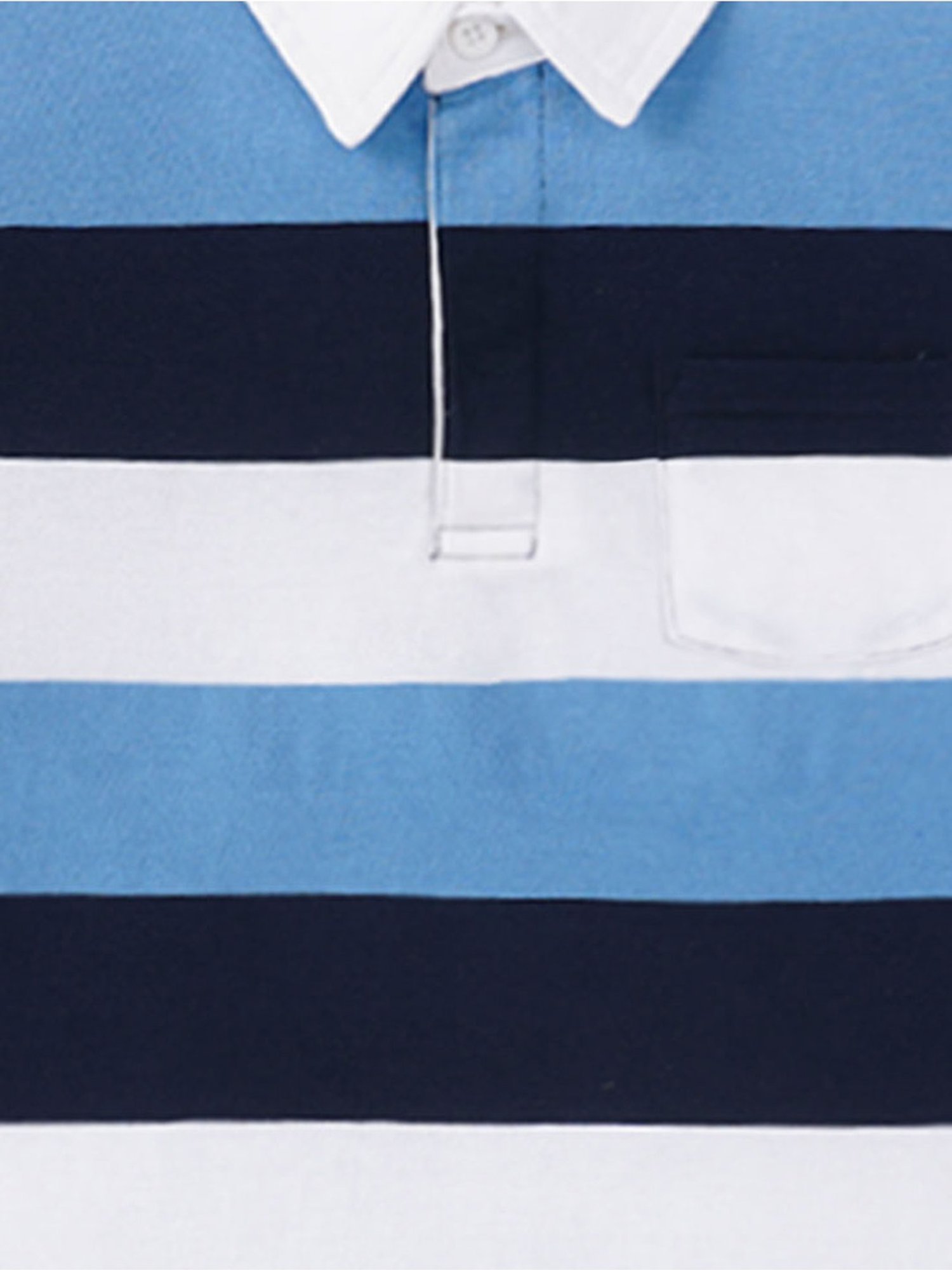 Edheads Kids Multicolor Cotton Striped Full Sleeves Polo T-Shirt