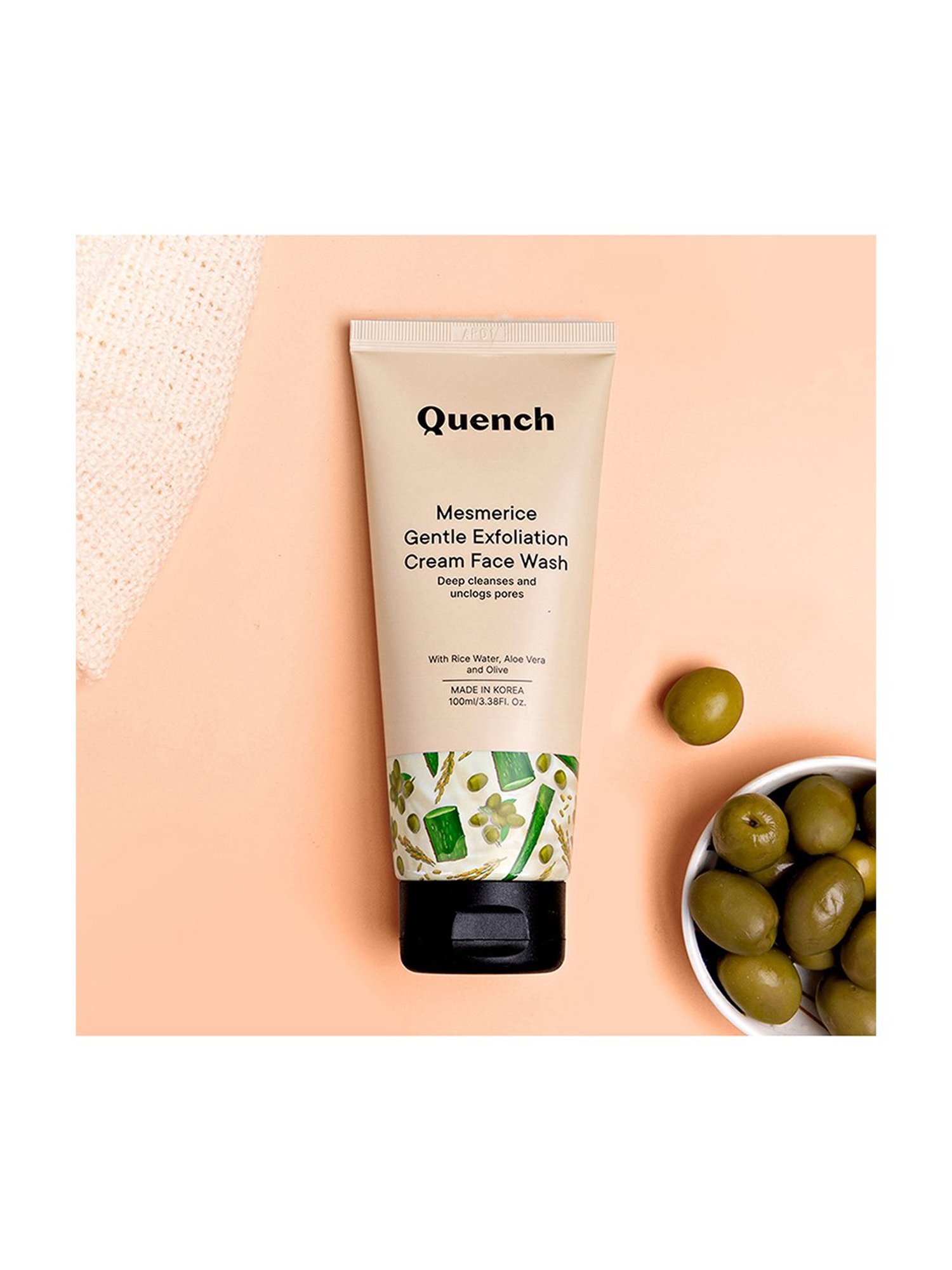 Quench Botanics Mesmerice Gentle Exfoliation Cream Face Wash - 100 ml