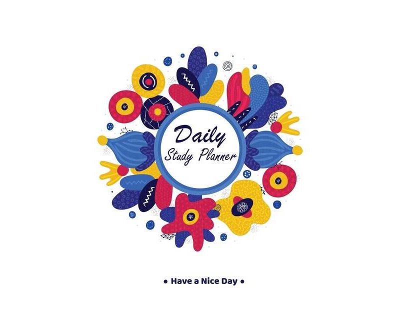 Daily Study Planner - Large Print by  Go Be Kind Study Planners (Paperback)