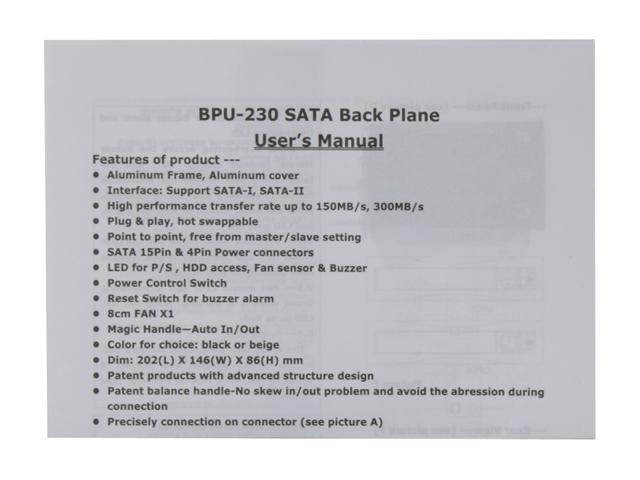 iStarUSA BPU-230SATA-BPL 2 x 5.25" to 3 x 3.5" SAS / SATA 6.0 Gbps Hot-Swap Cage - Lockable