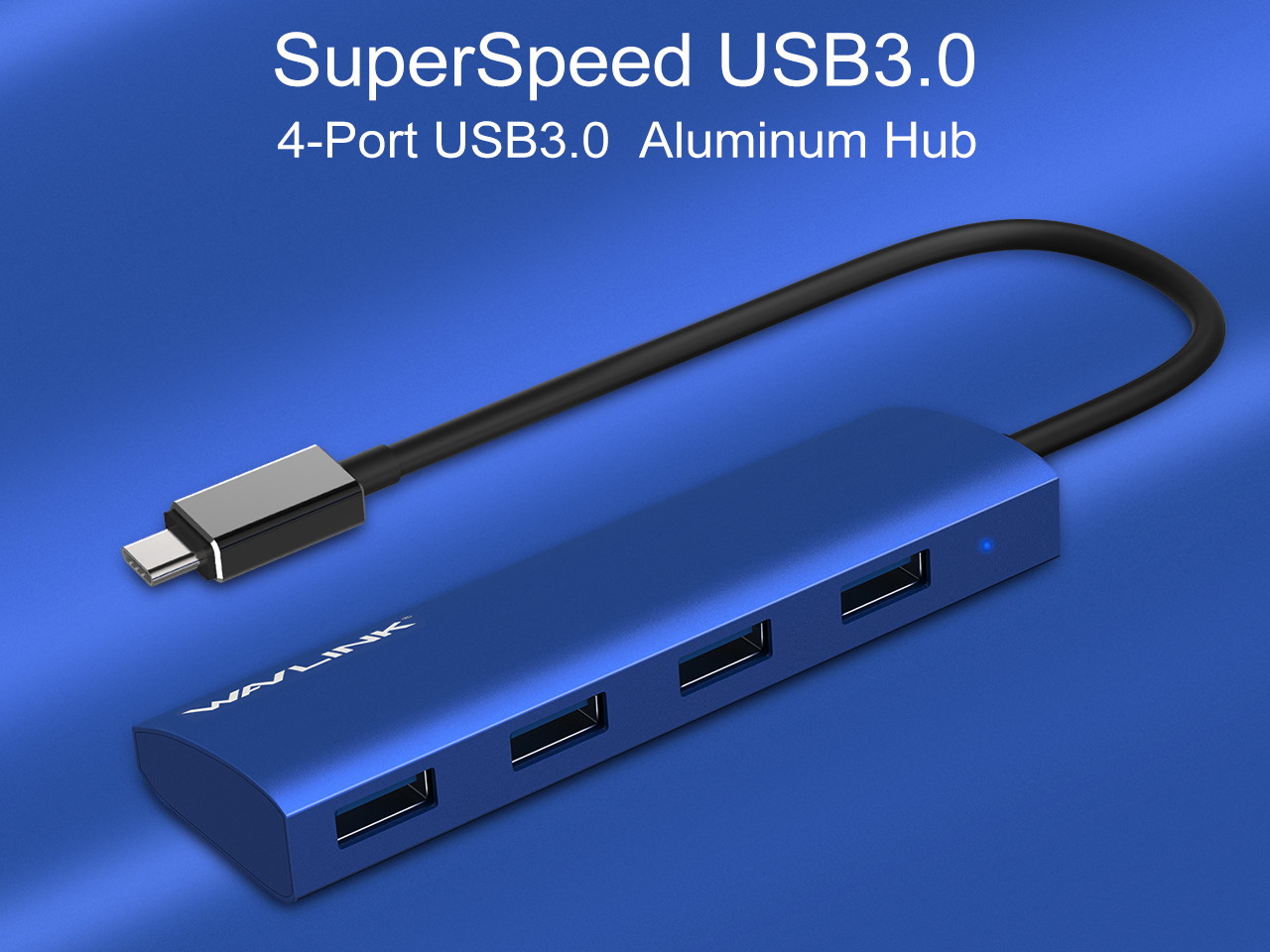 Wavlink USB C Hub, Type C Adapter Mini Docking Station with 4K HDMI Port, 2 USB 3.0, TF/SD Card Reader, USB-C PD3.0 100W  and Thunderbolt 3, LED indicator For MacBook Pro for MacBook Pro/Air