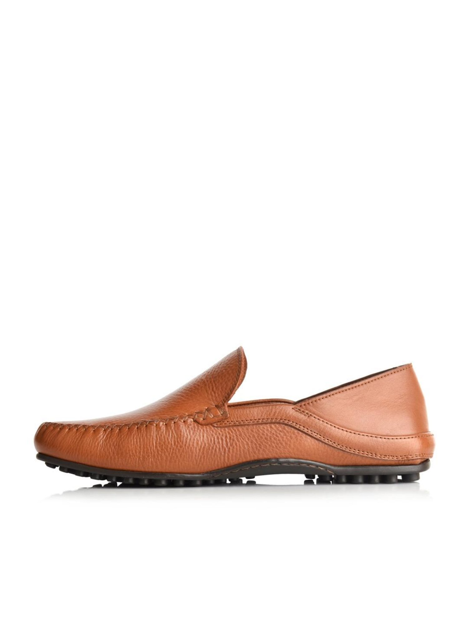 Language Shoes Men's Rehat Driver Tan Loafers