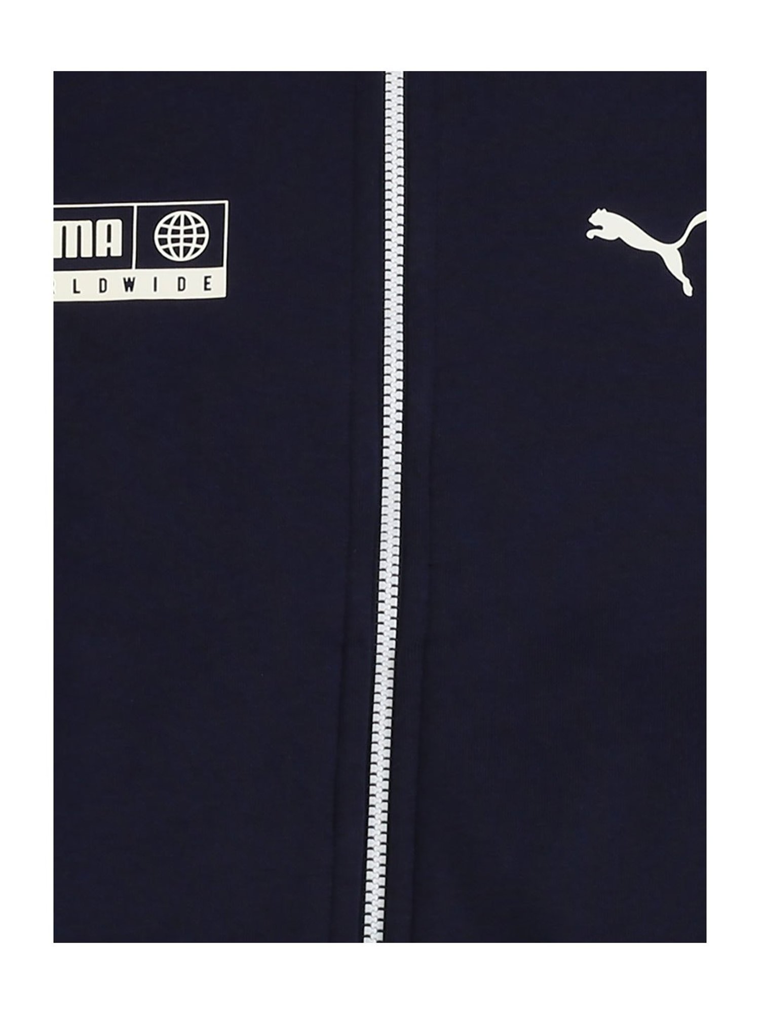 Puma Kids Alpha Navy Printed Jacket