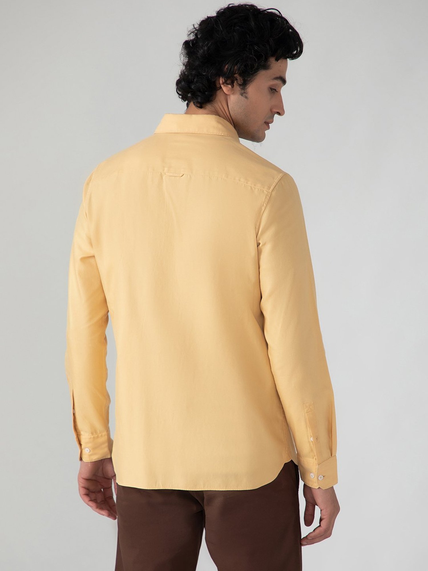 SUBTRACT Yellow Regular Fit Shirt