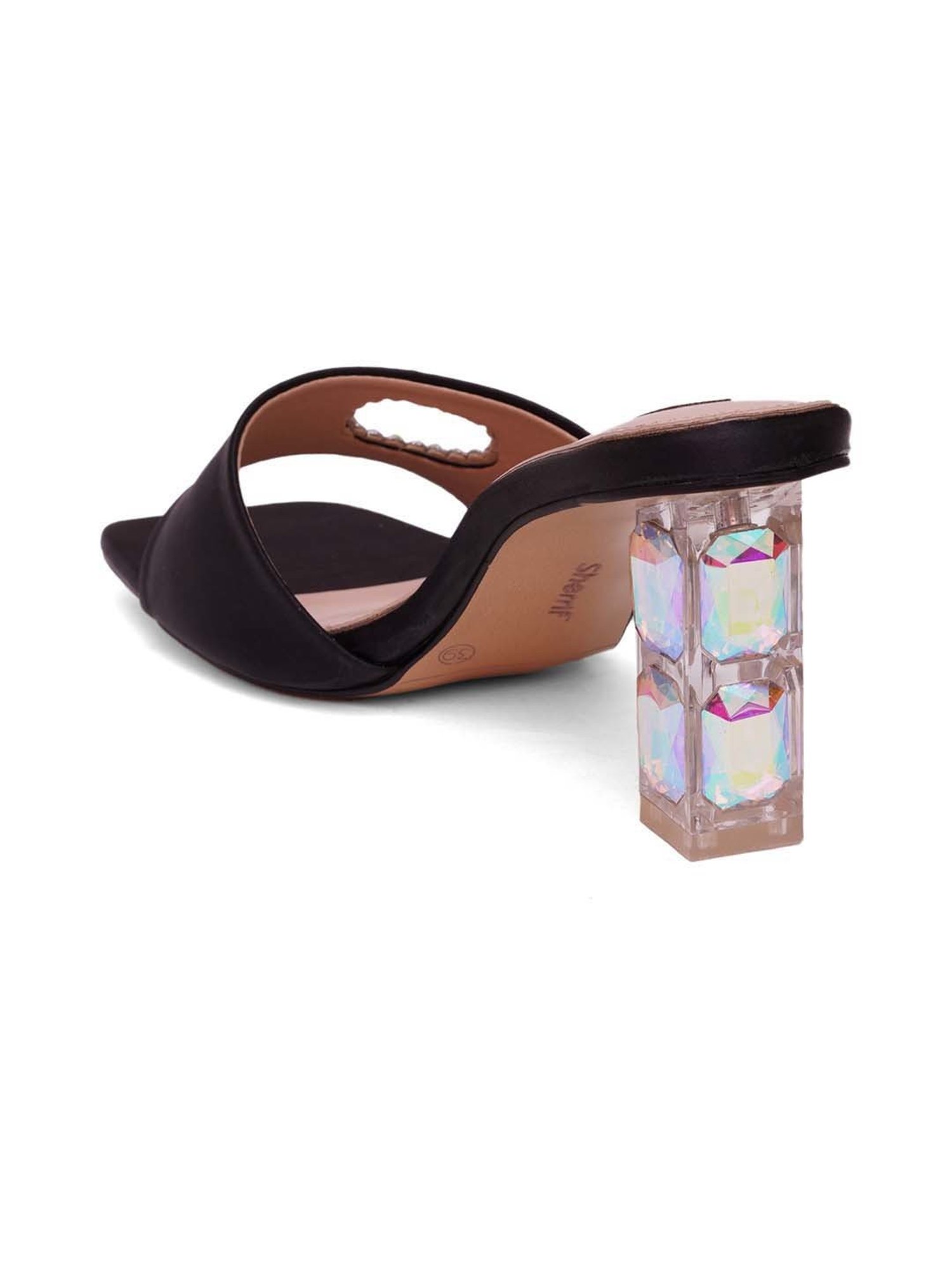 Sherrif Women's Black Casual Sandals