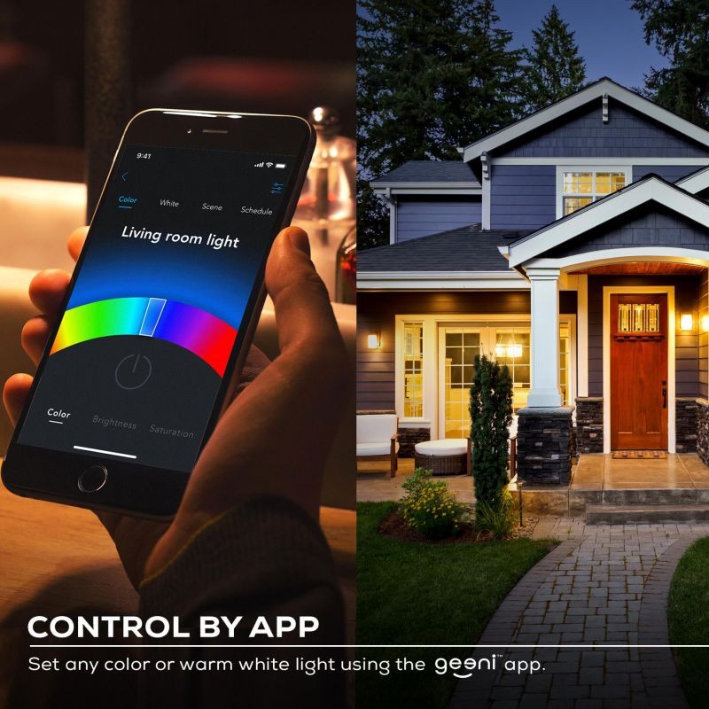 Smart Light Bulbs, Alexa Light Bulb, Smart Bulbs that Work with Alexa & Google Assistant, WiFi Light Bulbs A19 Daylight (5000K) No Hub Required, 800LM 60W Equivalent High CRI>90, 2 Pack