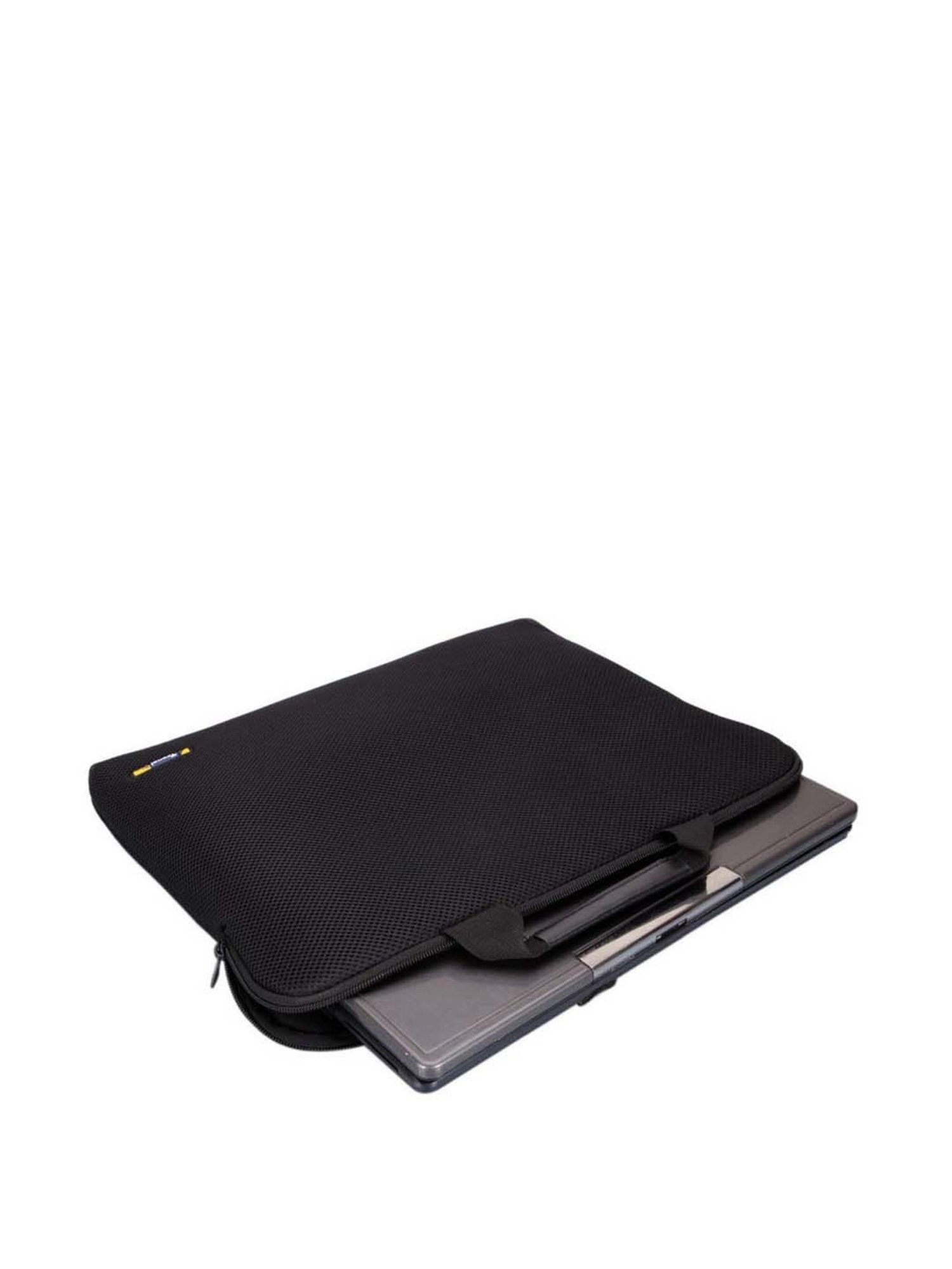 Travel Blue Black Textured Laptop Sleeves