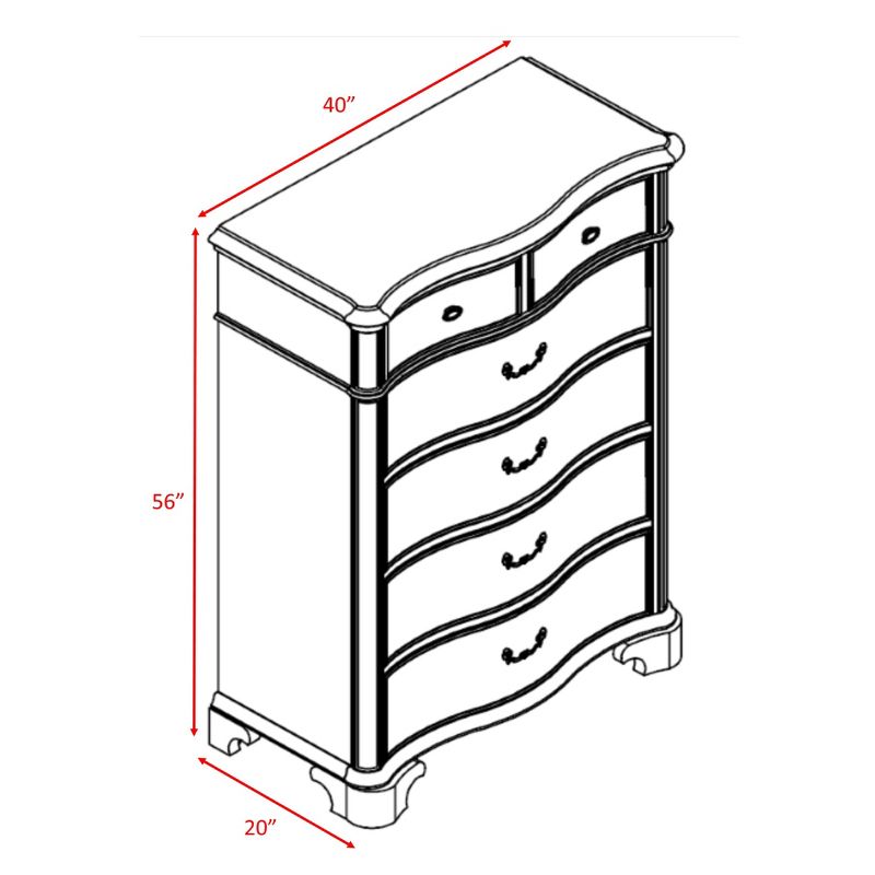 5pc King Tomlyn Storage Bedroom Set Dark Cherry - Picket House Furnishings