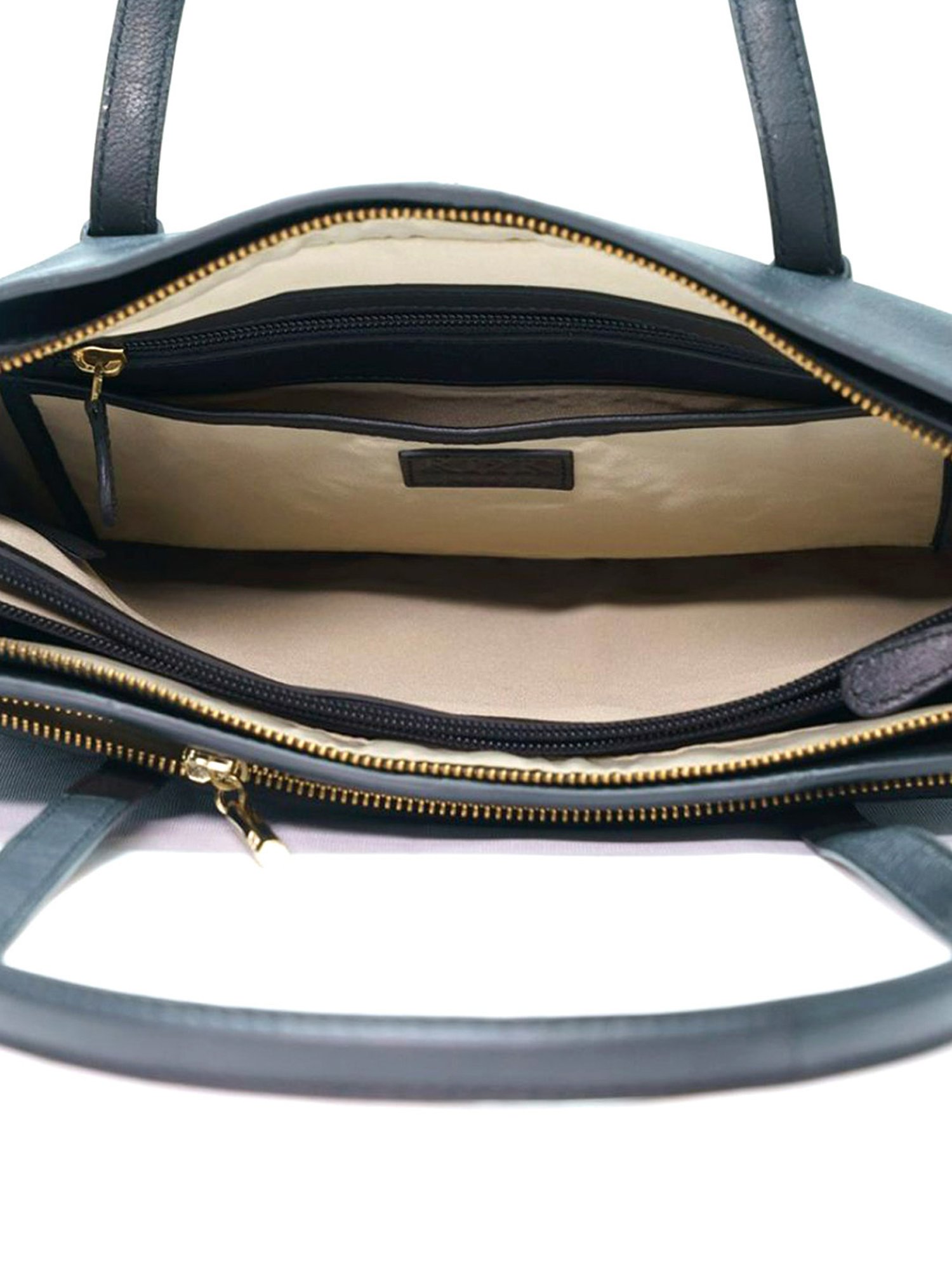RI2K London Black Leather Large Shoulder Bag