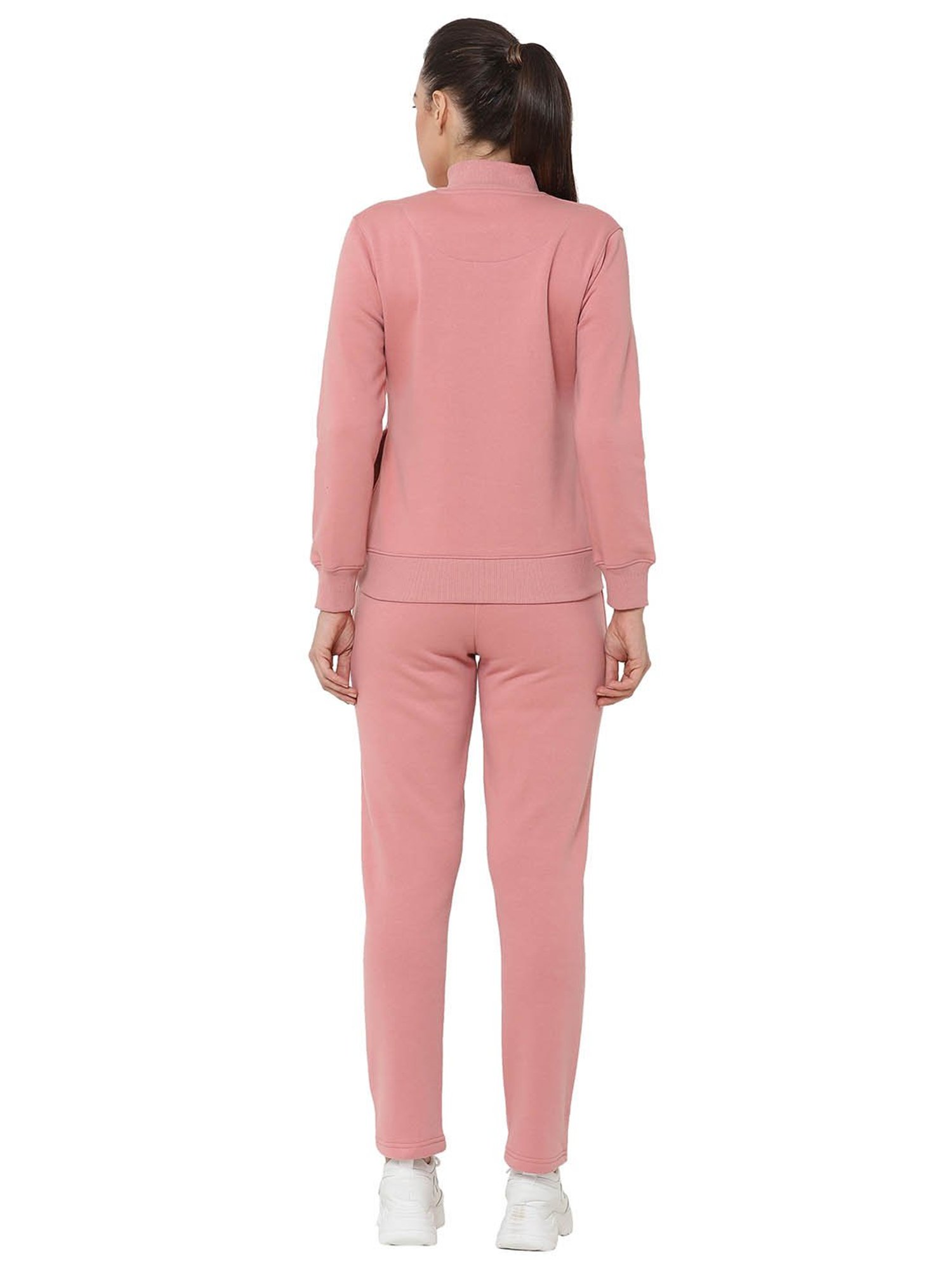 Sweet Dreams Pink Printed Jacket With Trackpants