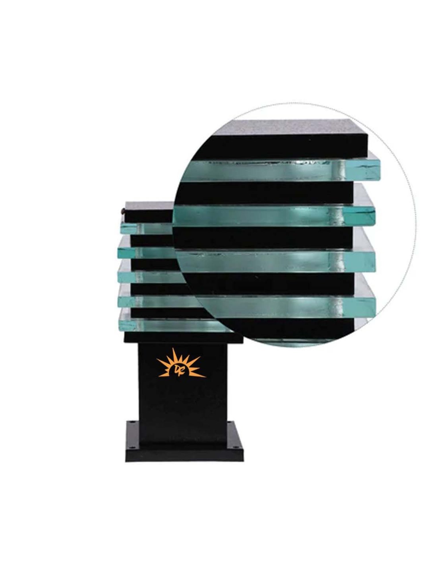 DecorativeRay Black Iron Gate Light - Set of 1