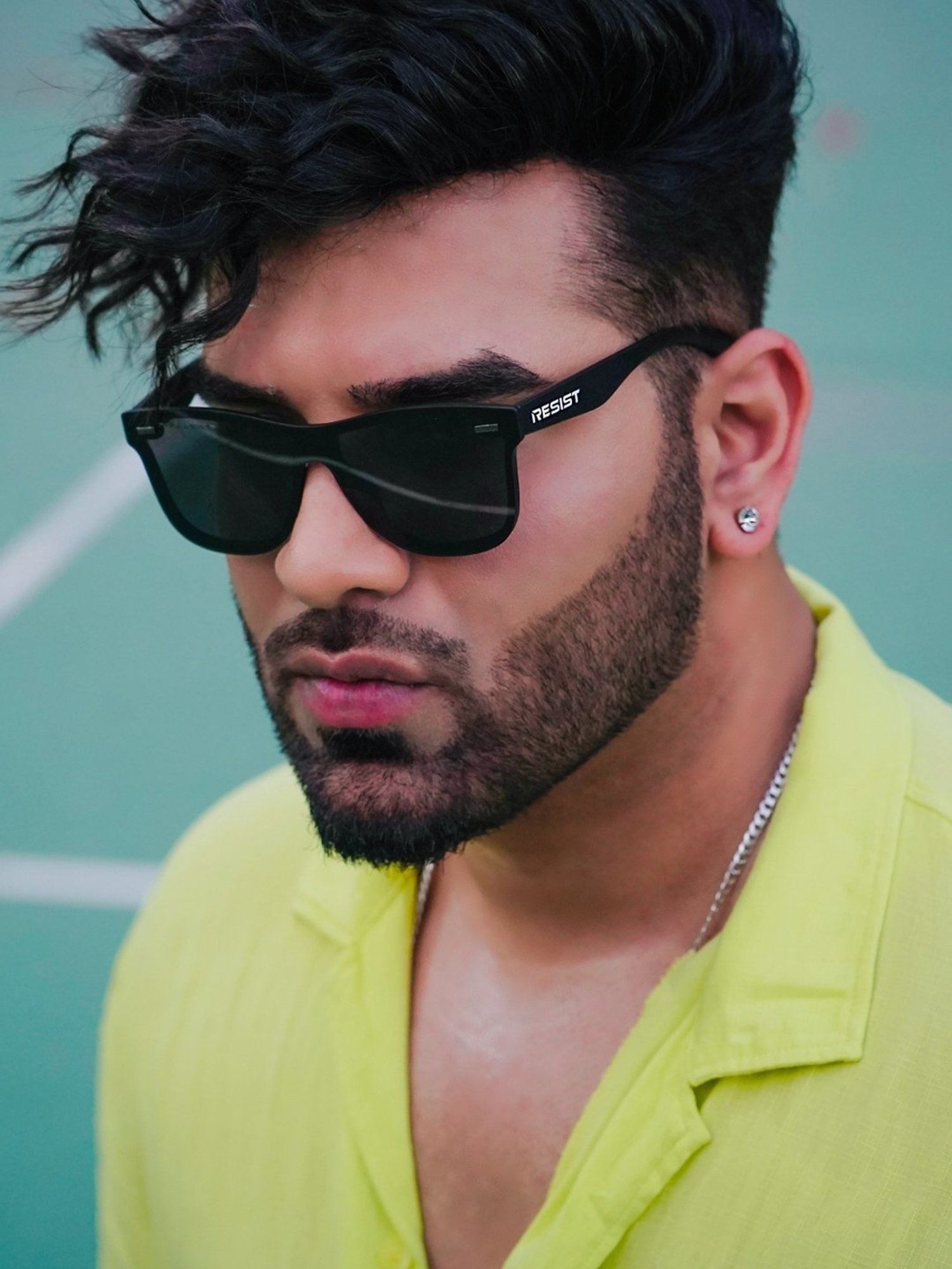 Resist Eyewear Black Polarized Unisex Sunglasses