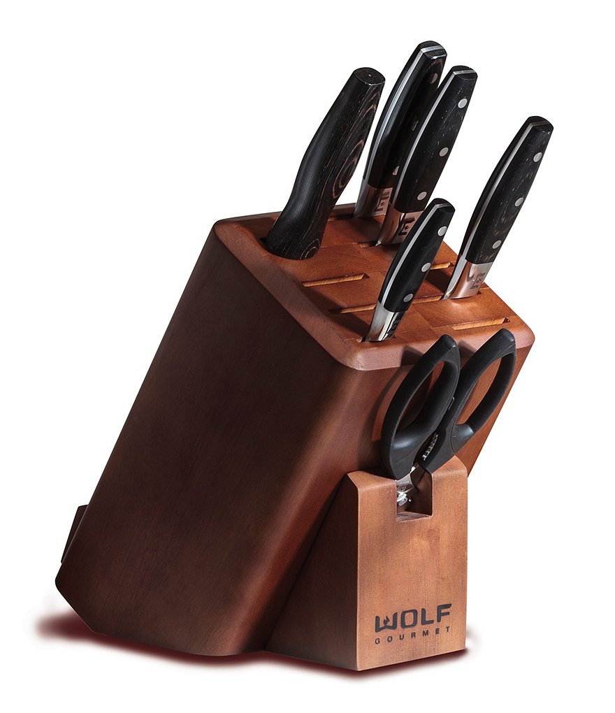 Wolf Gourmet 7-Piece Knife Block Set
