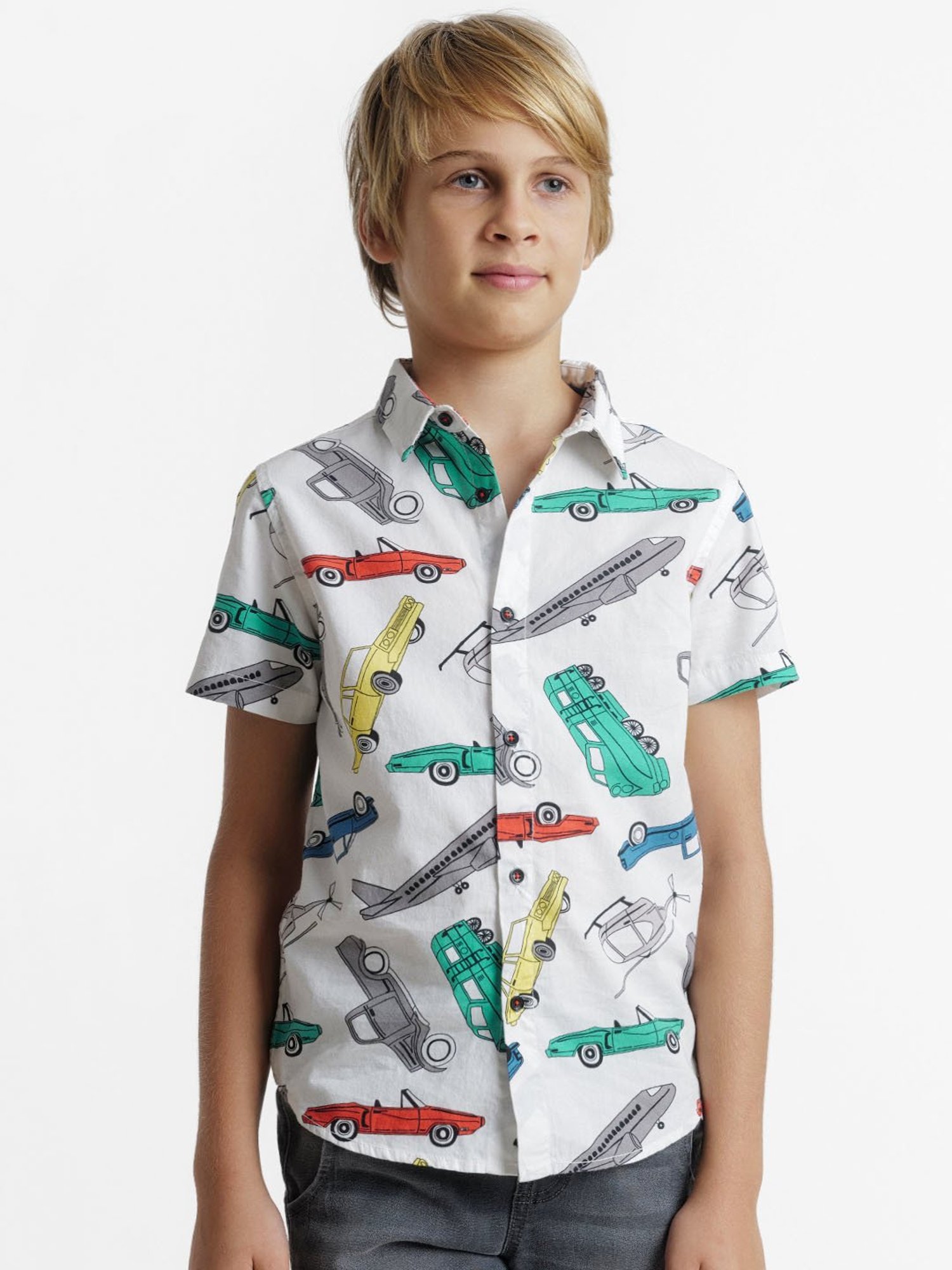 Jack & Jones Junior White Printed Shirt