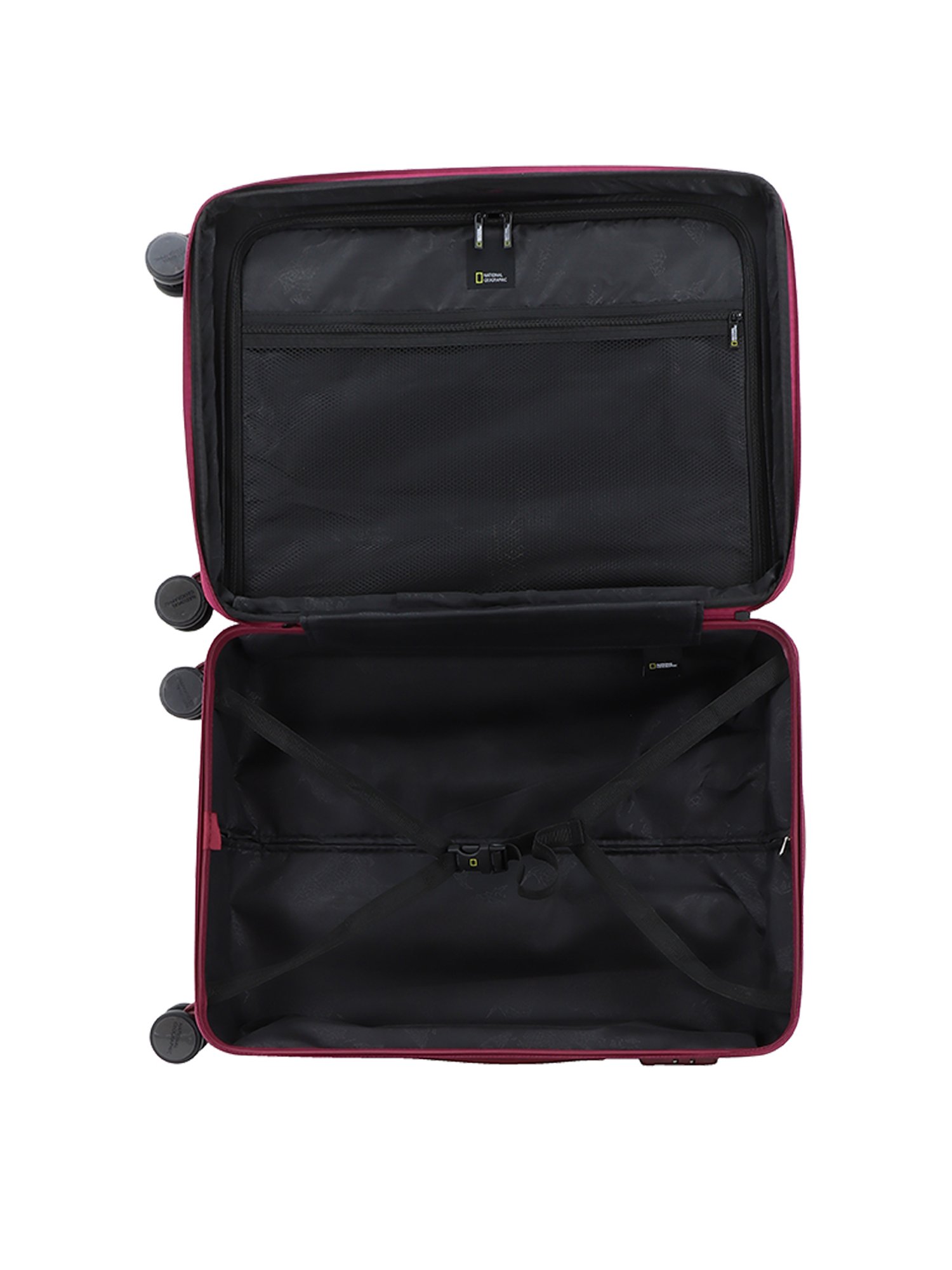 National Geographic Pulse  Burgundy Medium check In  Luggage -24 Inch