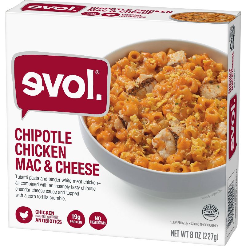Evol Frozen Chipotle Chicken Macaroni and Cheese - 8oz