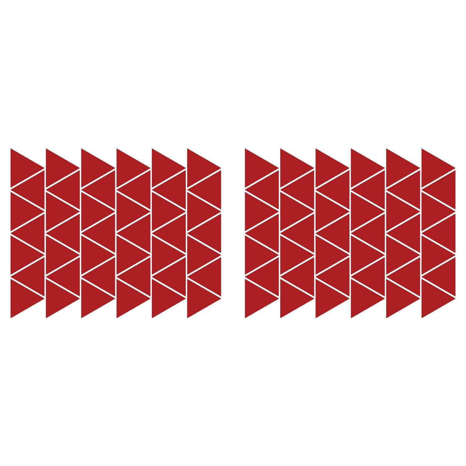 LiteMark 2 Inch Black Removable Triangle Decals - Pack of 84