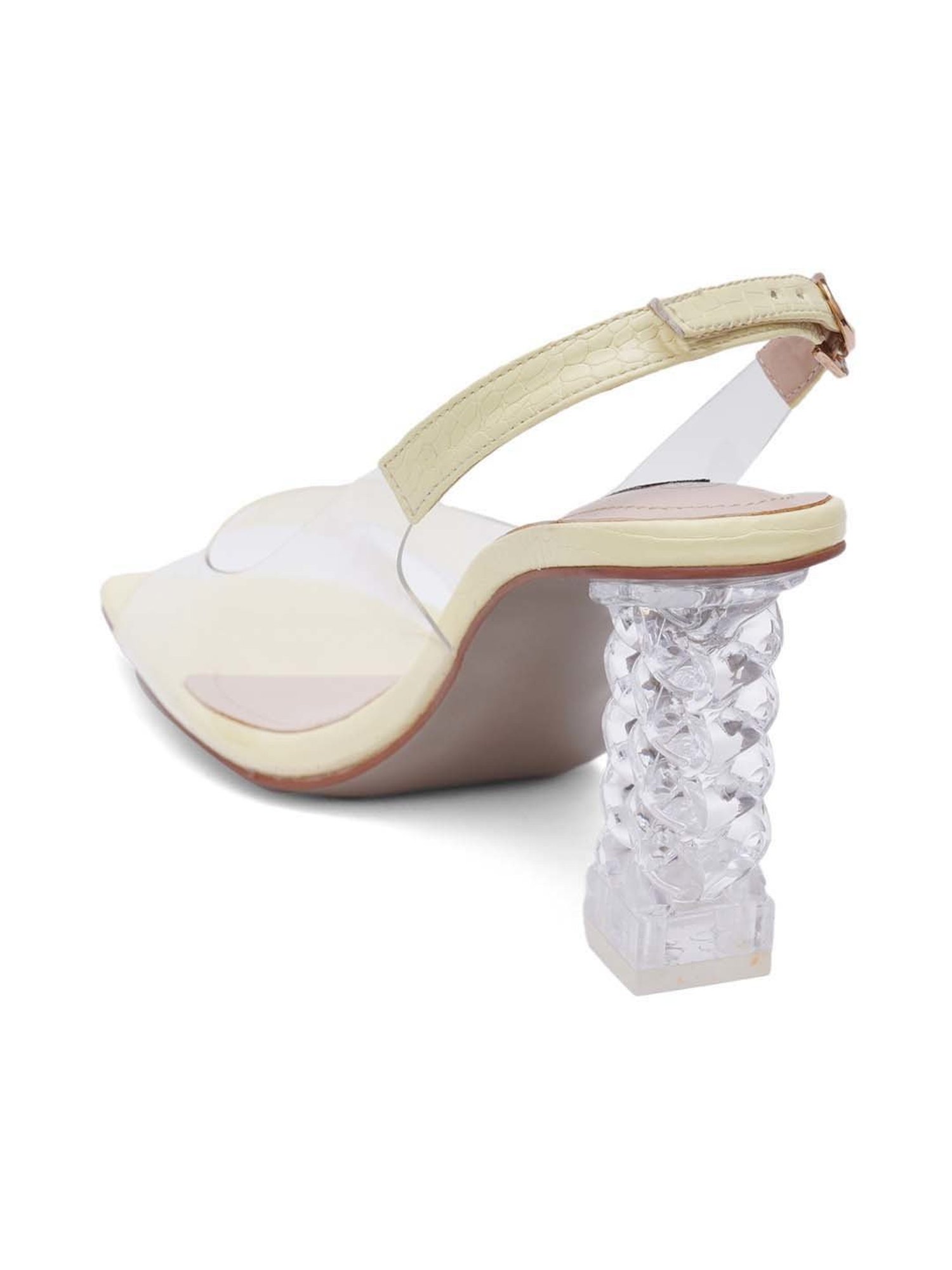 Sherrif Women's Yellow Back Strap Sandals