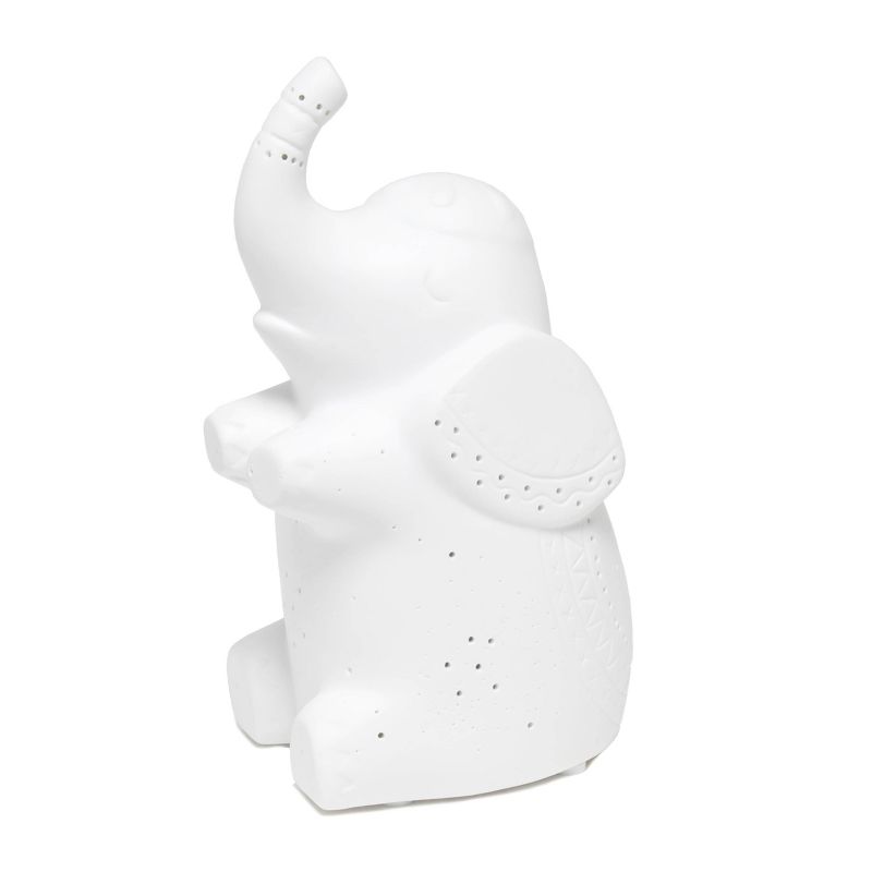 Porcelain Elephant Shaped Table Lamp White - Simple Designs