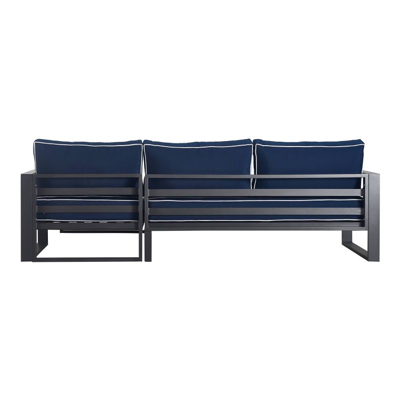 Monterey Outdoor Sectional - Gunmetal - Finch