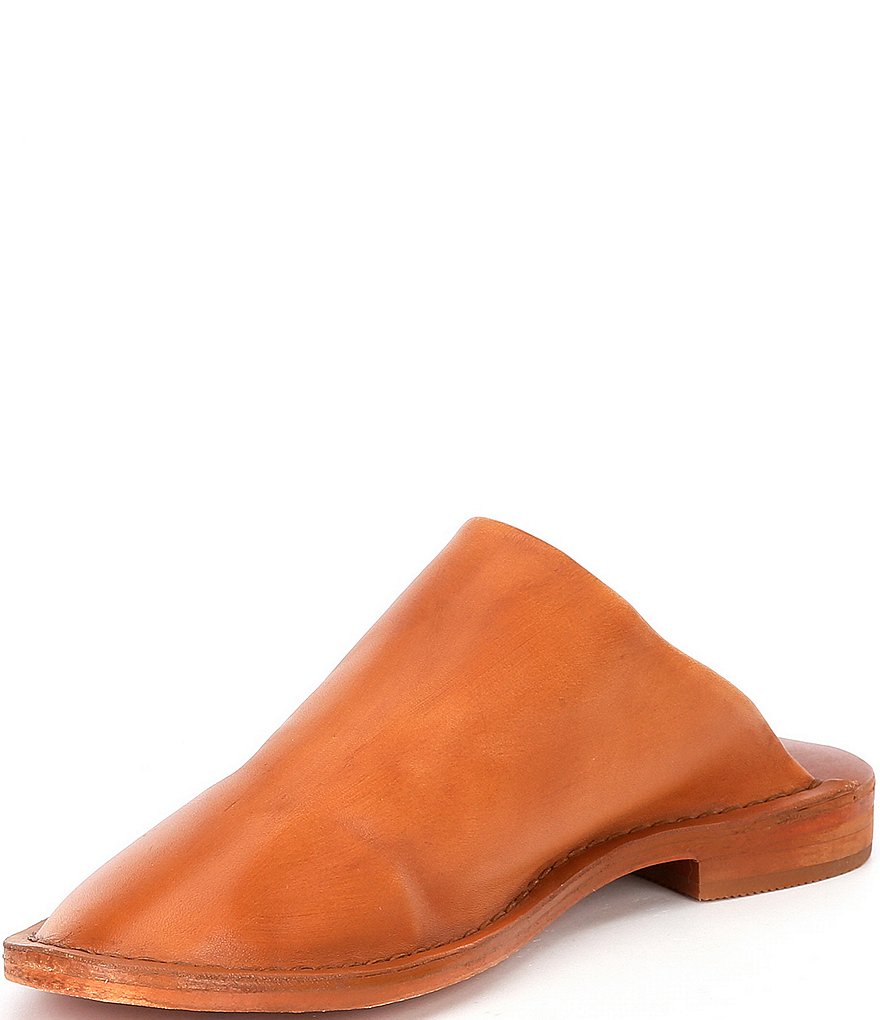 Free People Blake Stitch Down Leather Mules