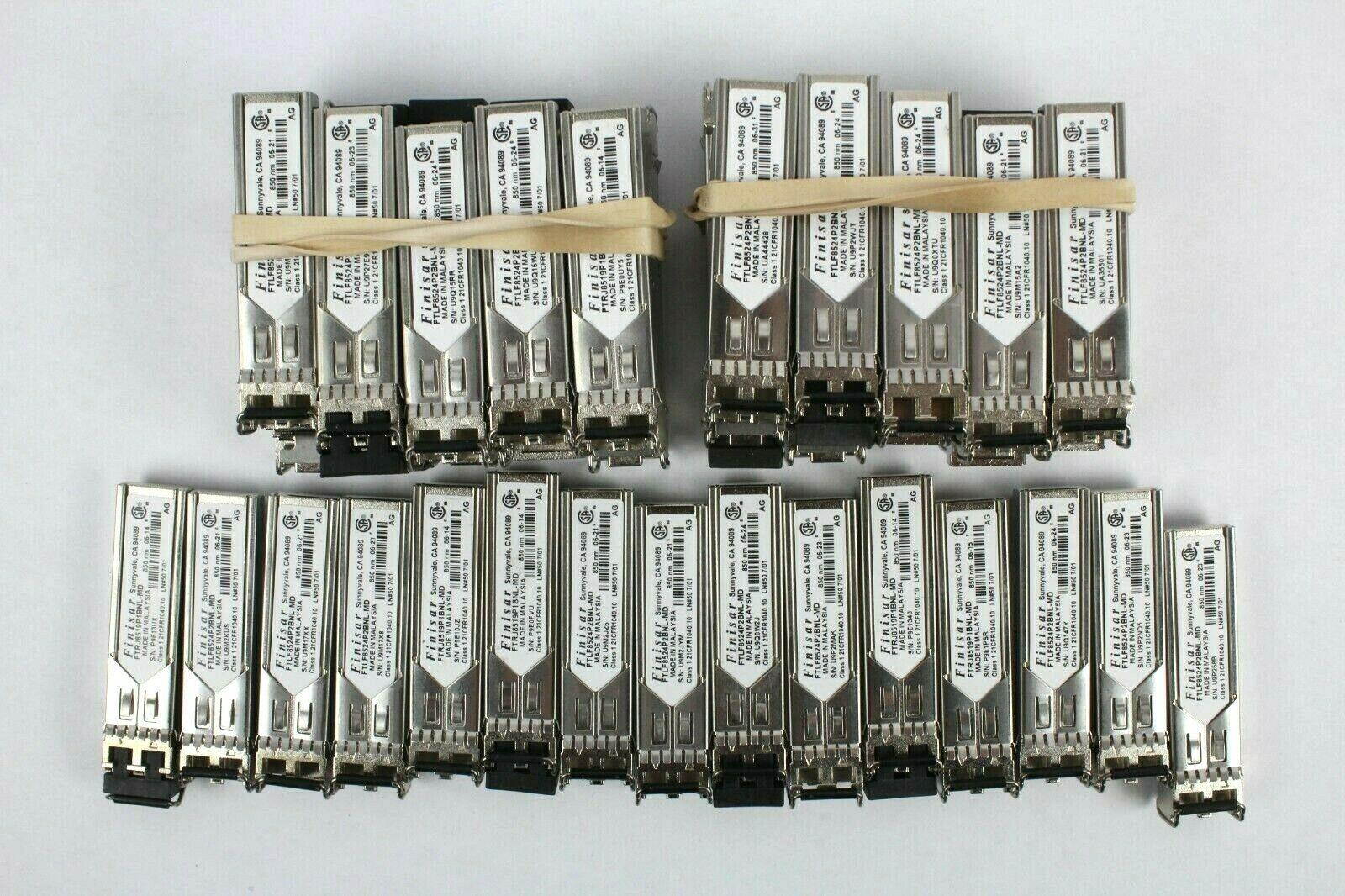 Finisar 4GB SFP mini-GBIC Transceiver Model FTLF8524P2BNL-MD (Lot of 45)