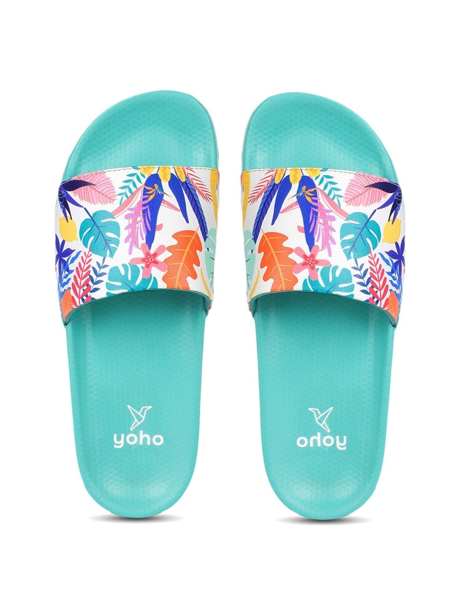 Yoho Women's Tropica Multicolor Slides