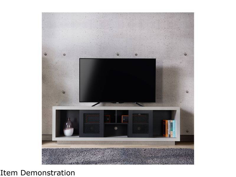 Furniture of America Oox Industrial Wood 70.87-Inch TV Stand in Black