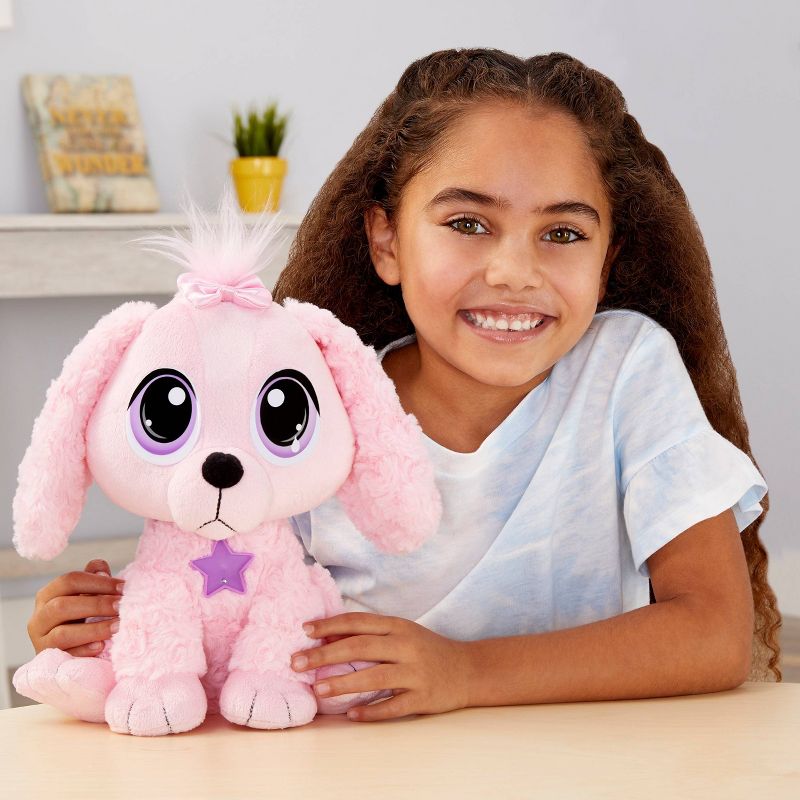 Rescue Tales Adoptable Pets - Pink Poodle Interactive Soft Cuddly Plush Pet Toy
