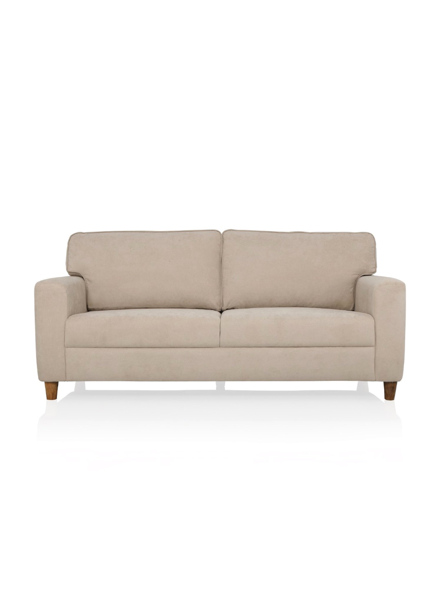 Duroflex Utopia Beige Pinewood 3 Seater Sofa