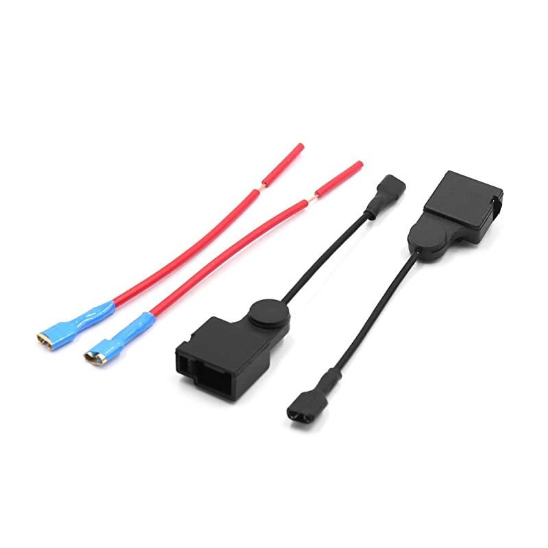 2Pcs Plastic Car Horn Speaker Adapter Wiring Harness Pigtail Socket for Toyota