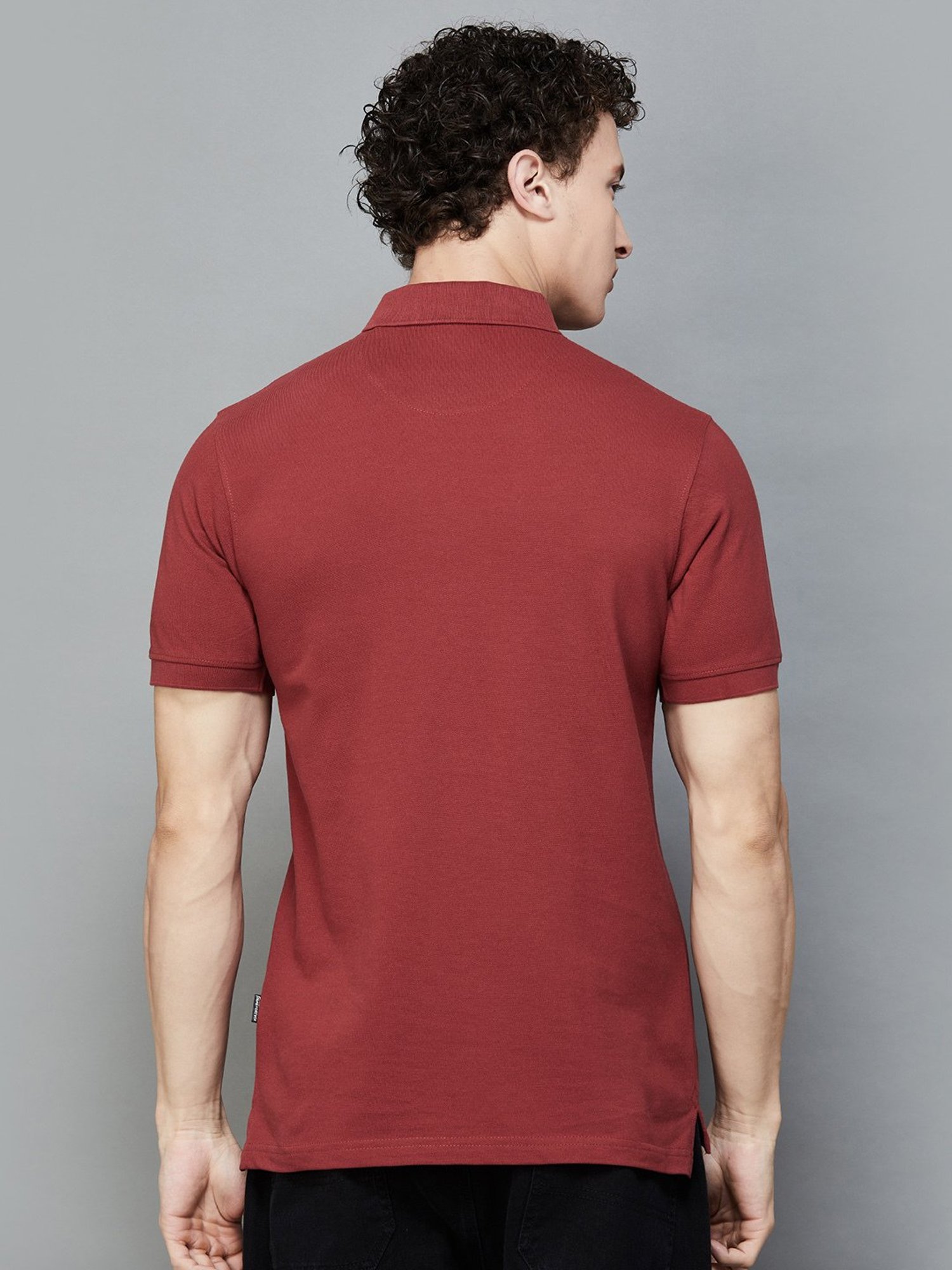 Levi's Pink Cotton Slim Fit Texture Henley T-Shirt