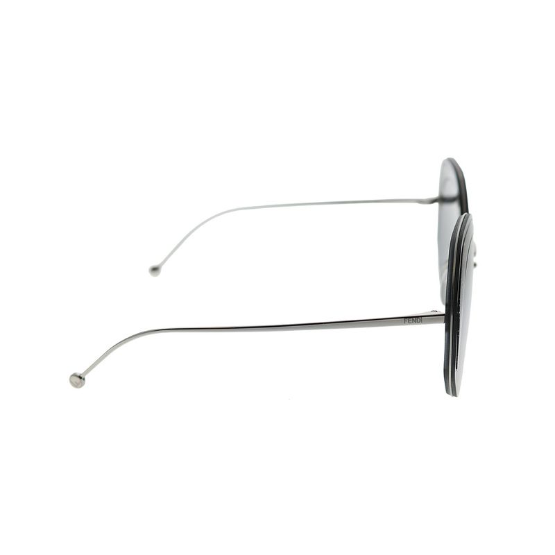 Fendi Fendi Glass FF 0358 KB7 IR Womens Round Sunglasses Grey 63mm
