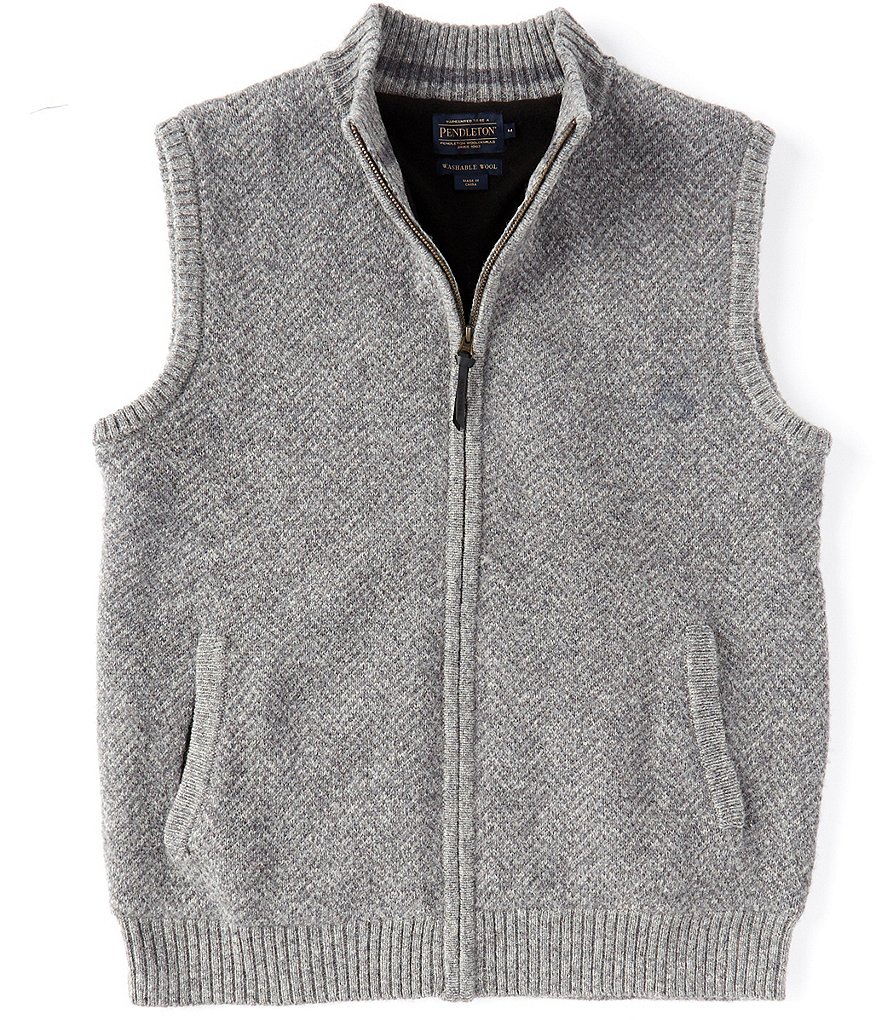 Pendleton Shetland Wool Full-Zip Vest