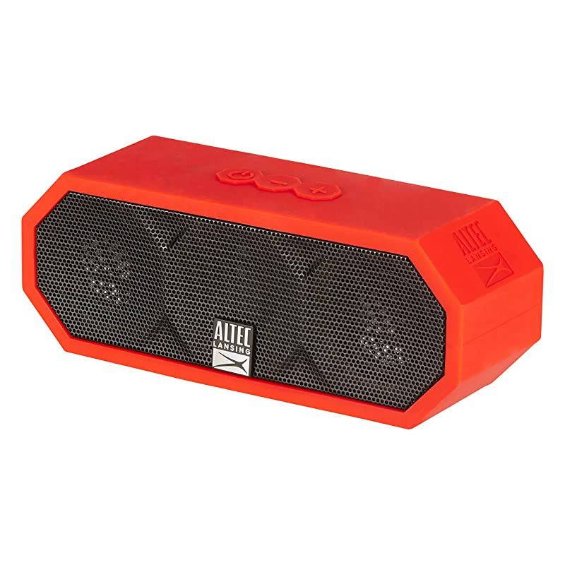 iMW457 Jacket H2O 2 Bluetooth Speaker, IP67 Waterproof, Shockproof and Snowproof Rated and it FLOATS Rating, 8 Hours of Battery, Deep Red