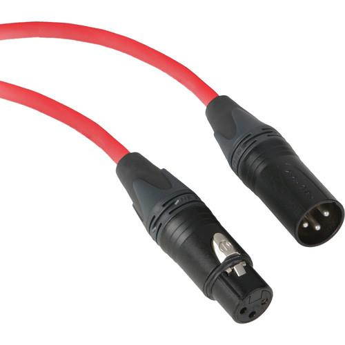 Kopul Premium Performance 3000 Series XLR M to XLR F Microphone Cable - 15' (4.6 m), Red