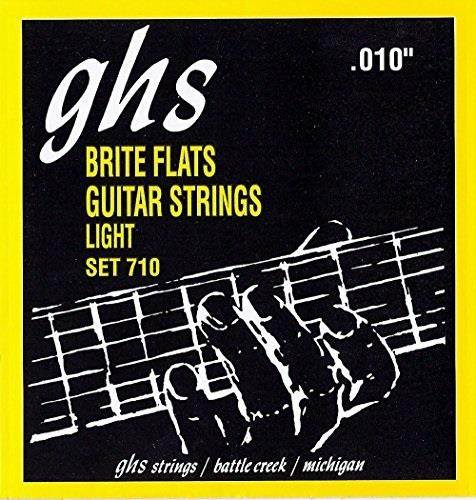 ghs electric guitar strings brite flats lite 1046 710