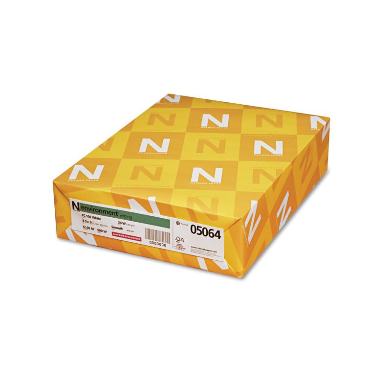 Neenah Paper ENVIRONMENT PCF Recycled Paper 24lb 95 Bright 8 1/2 x 11 500 Sheets 05064