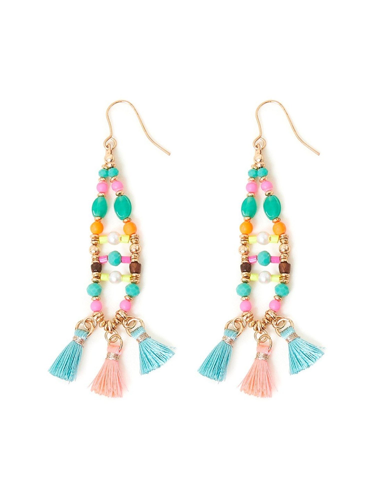 Accessorize London Statement Tassel Dangler Earrings