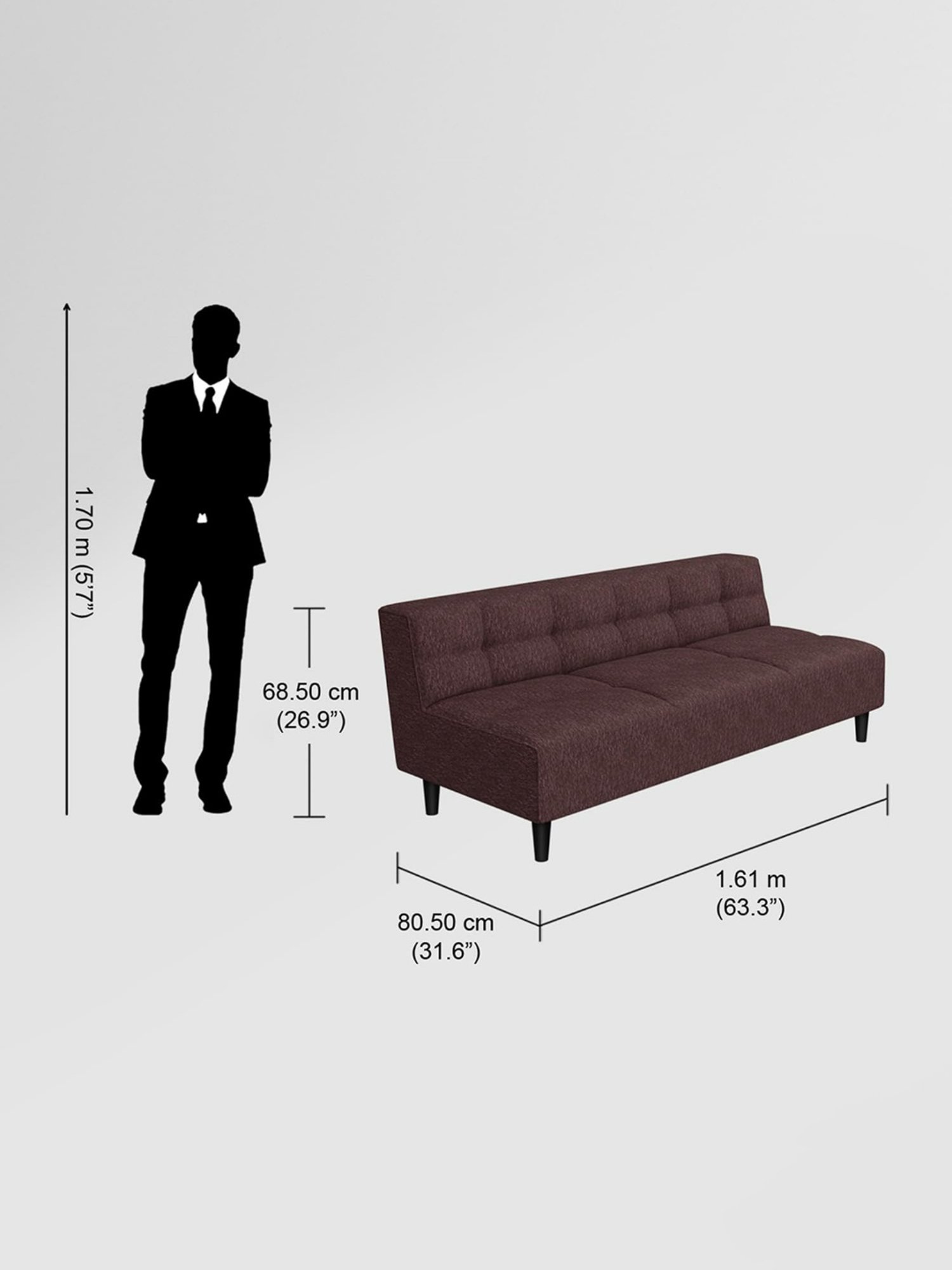 Queen Brady Convertible Sofa with Storage Gray - Serta